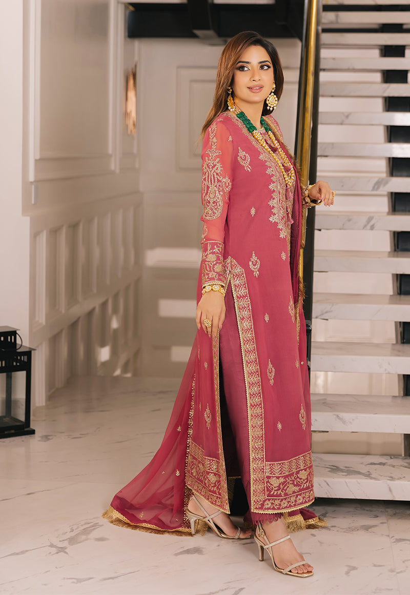 AJSM-42 EMBROIDERED CHIFFON 3 PCS