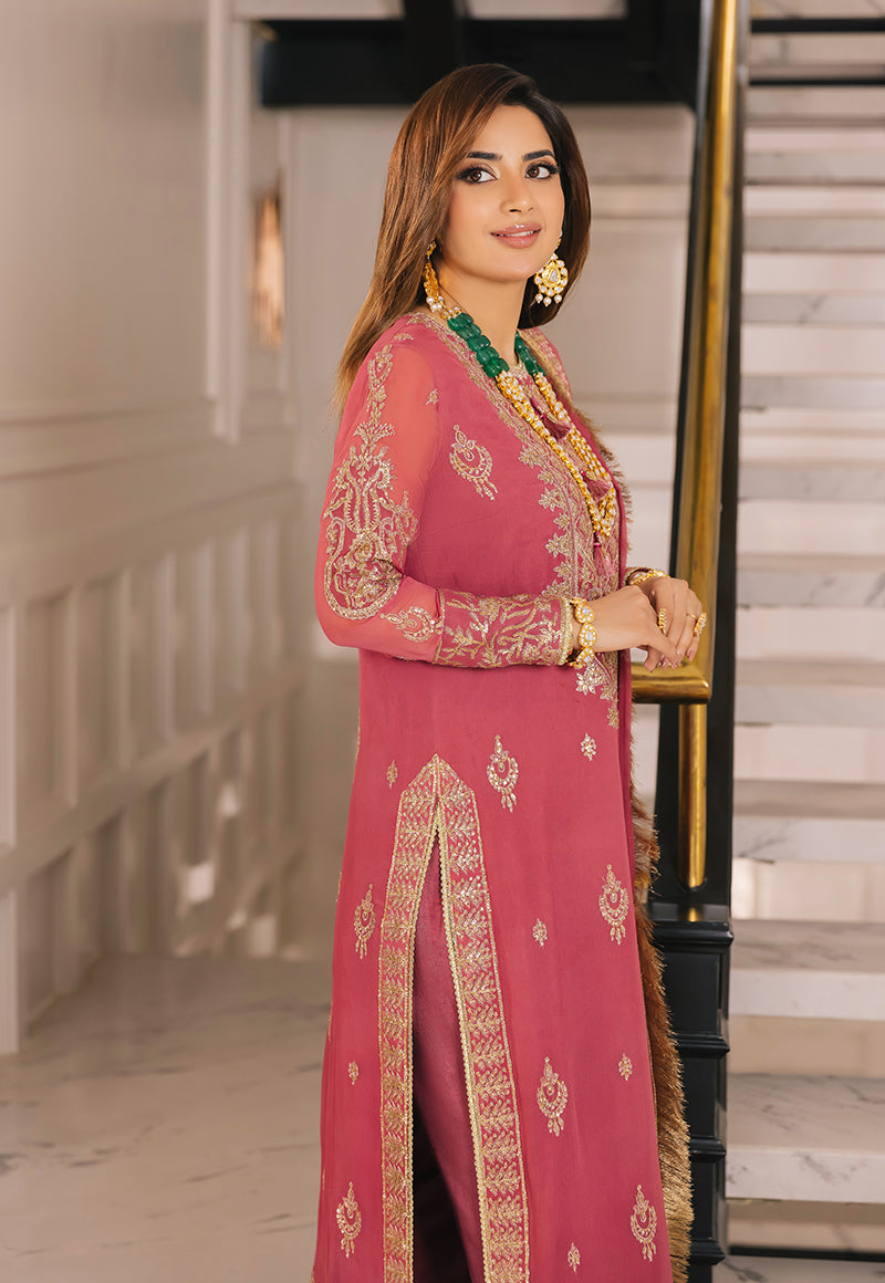 AJSM-42 EMBROIDERED CHIFFON 3 PCS