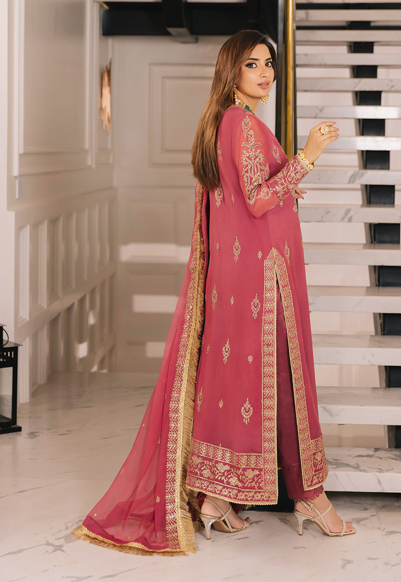AJSM-42 EMBROIDERED CHIFFON 3 PCS