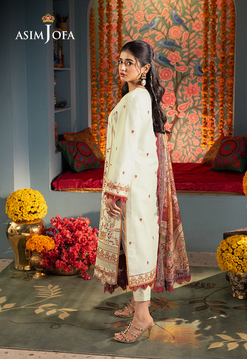 AJRA-09 EMBROIDERED LAWN 3 PCS