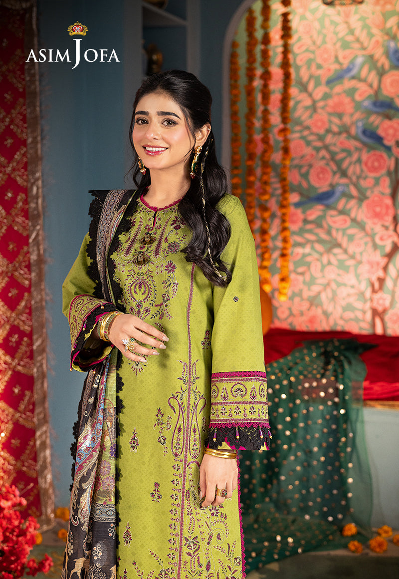 AJRA-23 EMBROIDERED JACQUARD 3 PCS