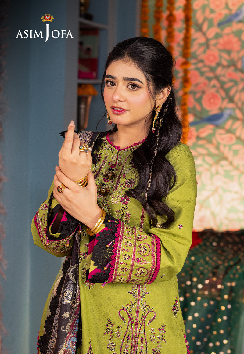 AJRA-23 EMBROIDERED JACQUARD 3 PCS