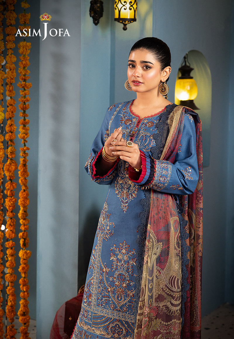 AJRA-27 EMBROIDERED JACQUARD 3 PCS