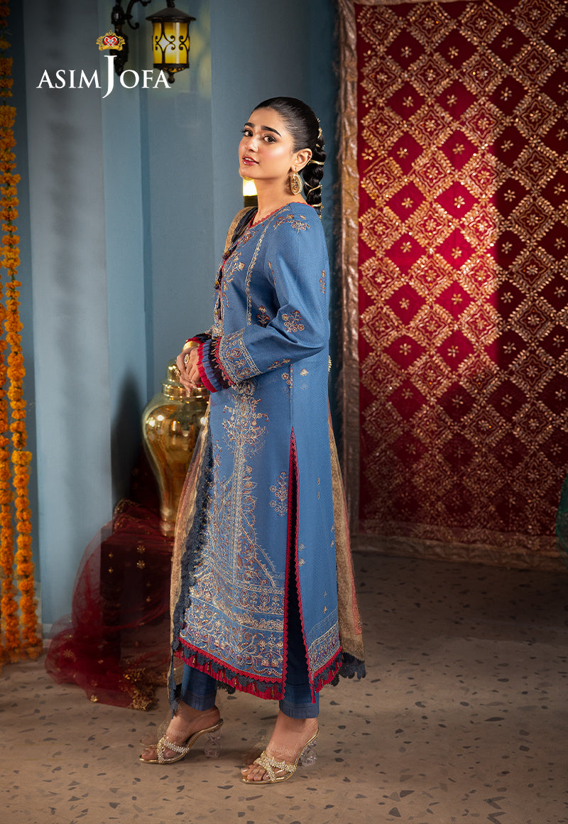 AJRA-27 EMBROIDERED JACQUARD 3 PCS