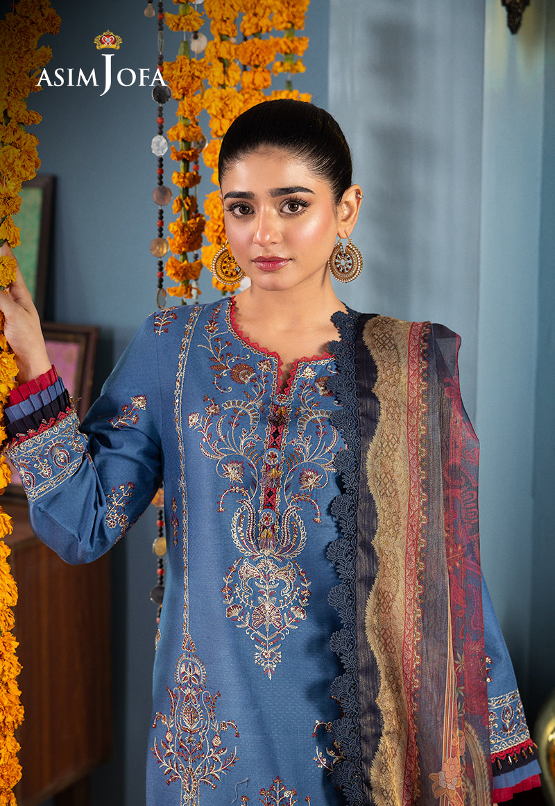 AJRA-27 EMBROIDERED JACQUARD 3 PCS