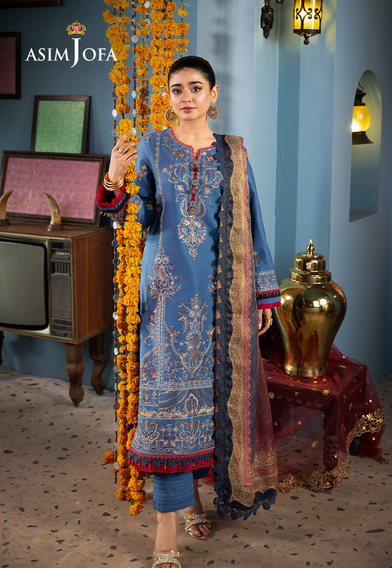 AJRA-27 EMBROIDERED JACQUARD 3 PCS