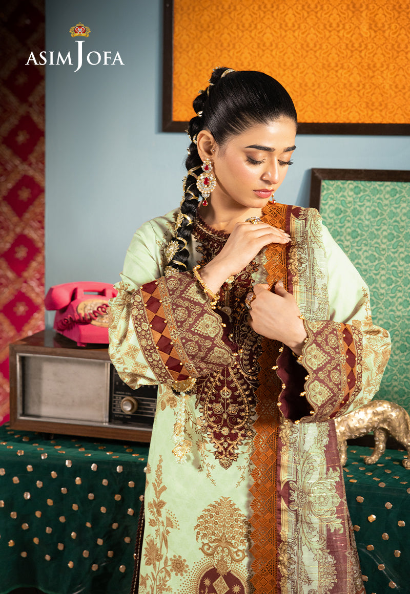 AJRA-05 EMBROIDERED LAWN 3 PCS