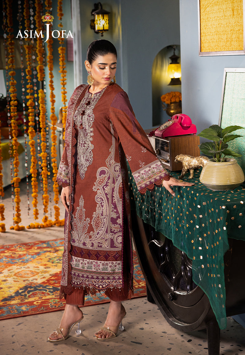 AJRA-18 EMBROIDERED LAWN 3 PCS