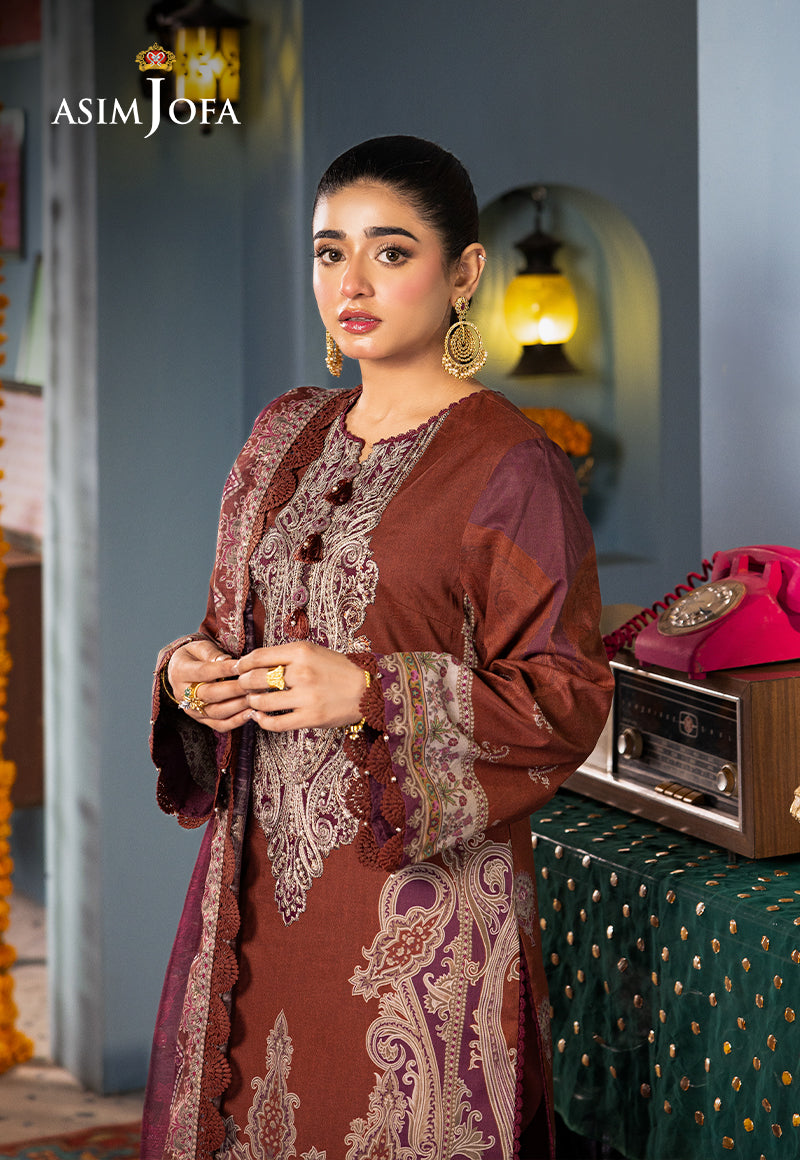 AJRA-18 EMBROIDERED LAWN 3 PCS