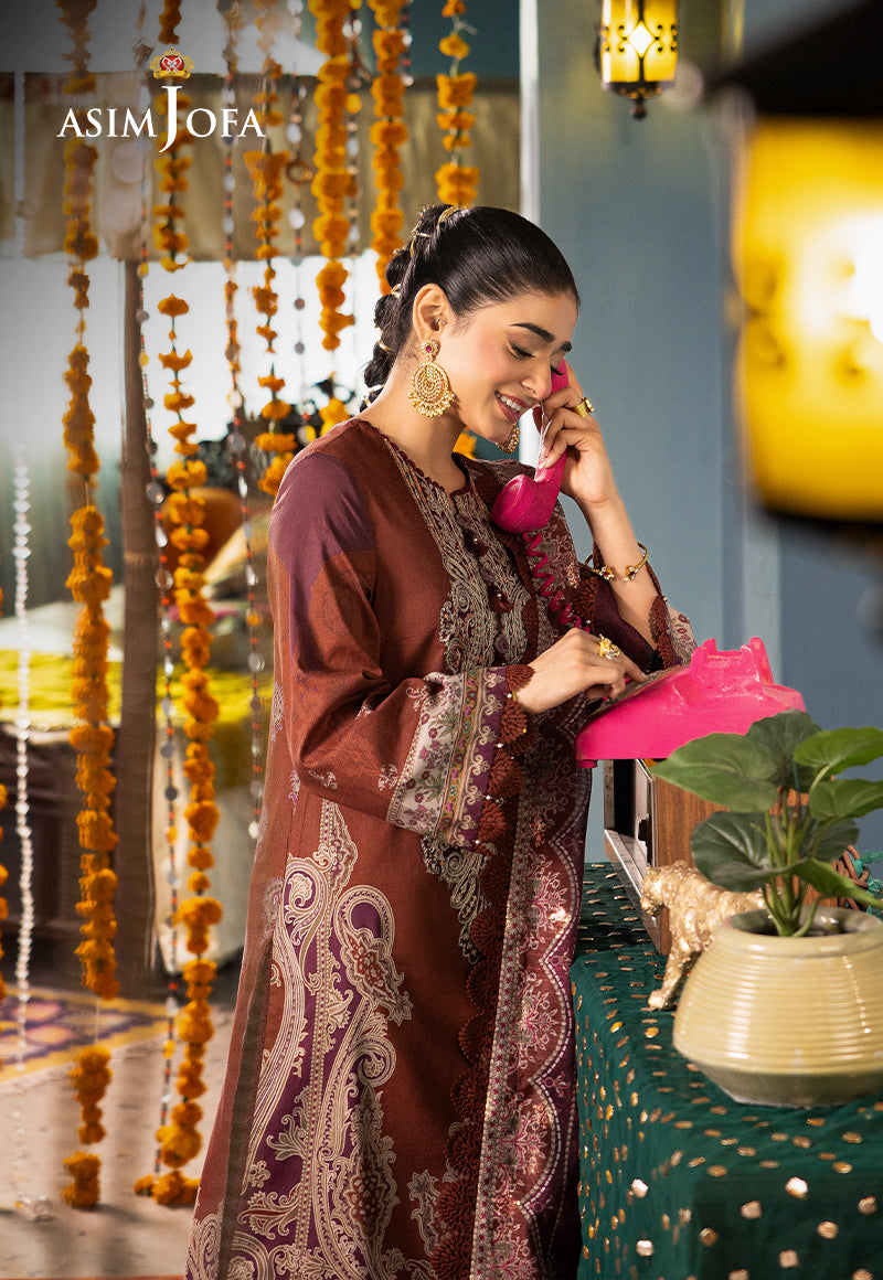 AJRA-18 EMBROIDERED LAWN 3 PCS