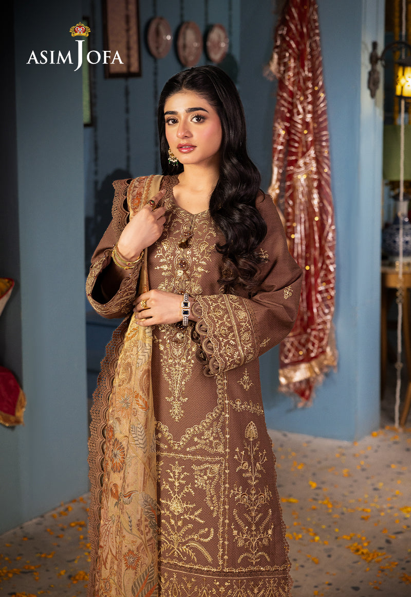 AJRA-28 EMBROIDERED JACQUARD 3 PCS