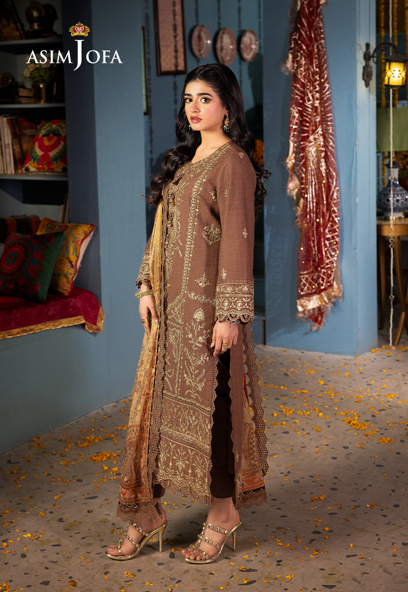 AJRA-28 EMBROIDERED JACQUARD 3 PCS
