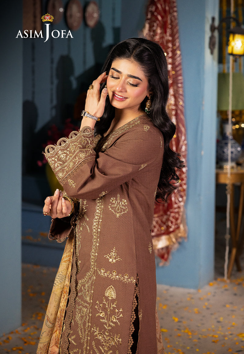 AJRA-28 EMBROIDERED JACQUARD 3 PCS