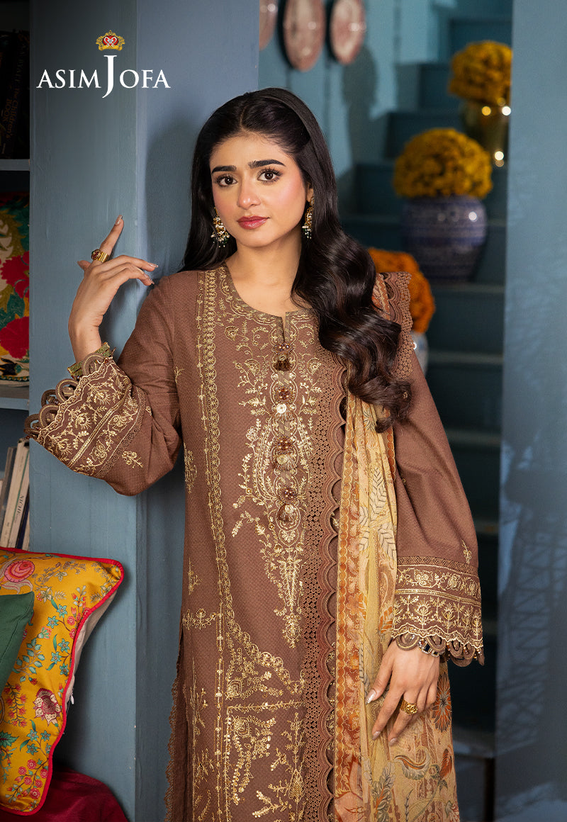 AJRA-28 EMBROIDERED JACQUARD 3 PCS