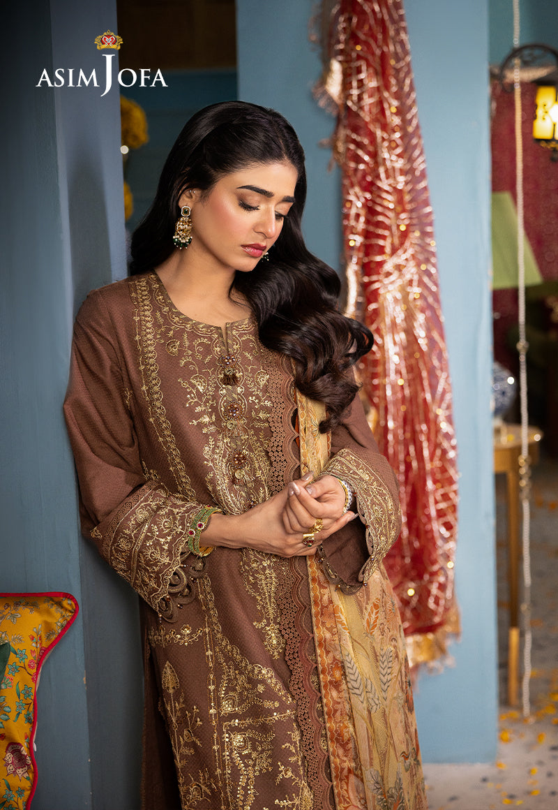 AJRA-28 EMBROIDERED JACQUARD 3 PCS