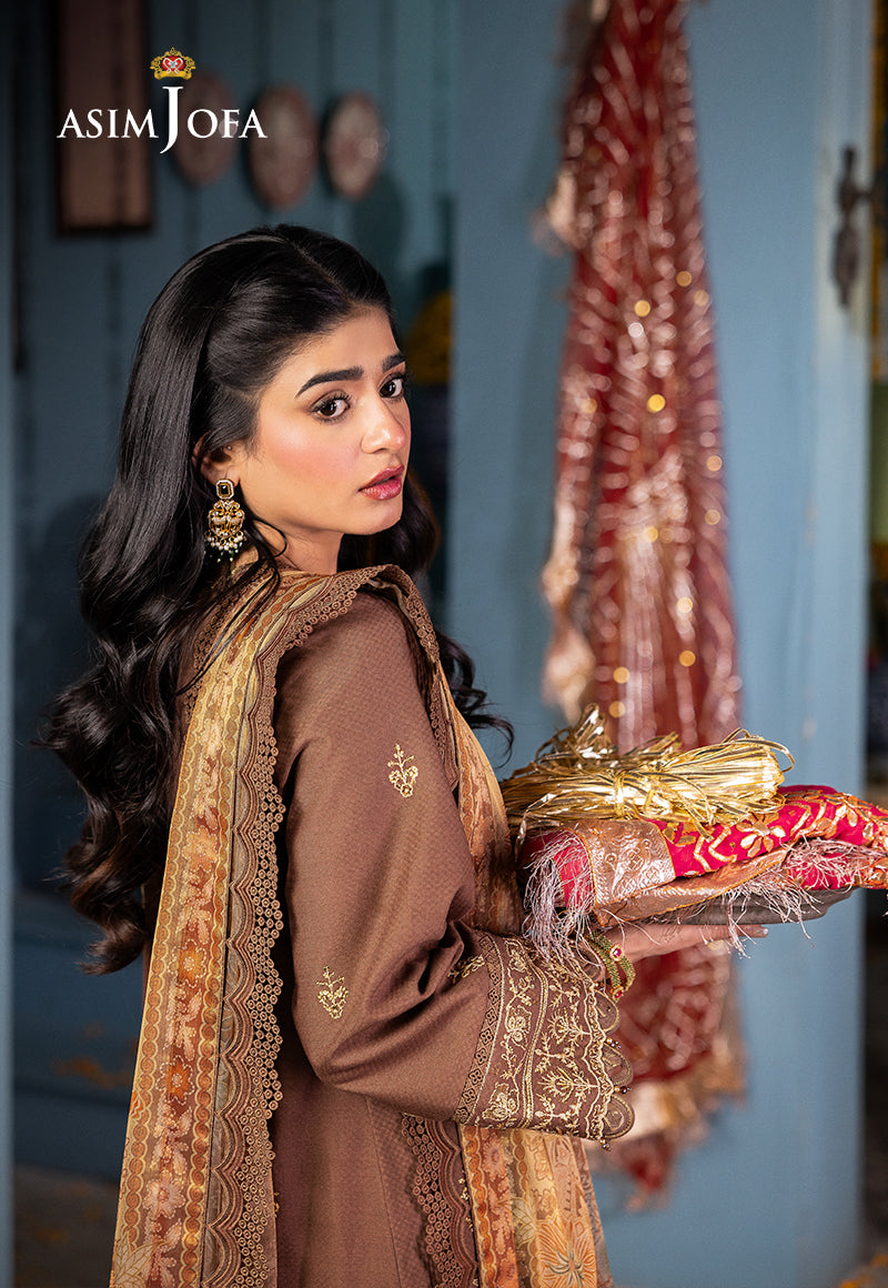 AJRA-28 EMBROIDERED JACQUARD 3 PCS