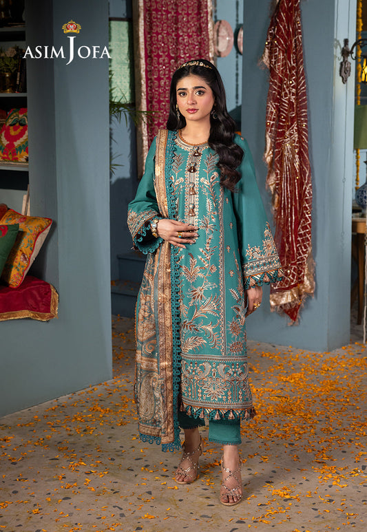 AJRA-10 EMBROIDERED LAWN 3 PCS