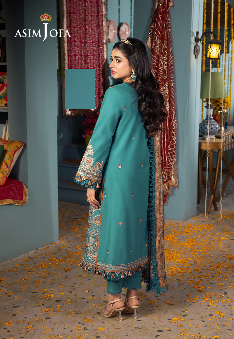 AJRA-10 EMBROIDERED LAWN 3 PCS