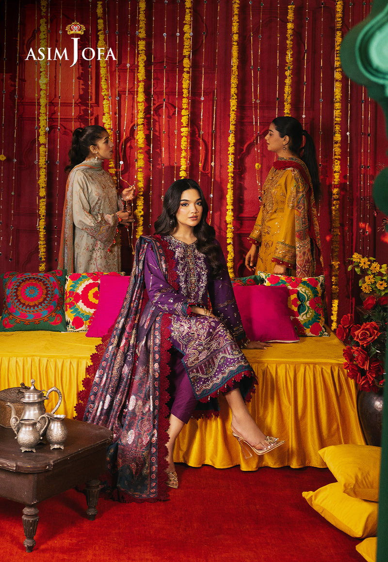 AJRA-22 EMBROIDERED JACQUARD 3 PCS