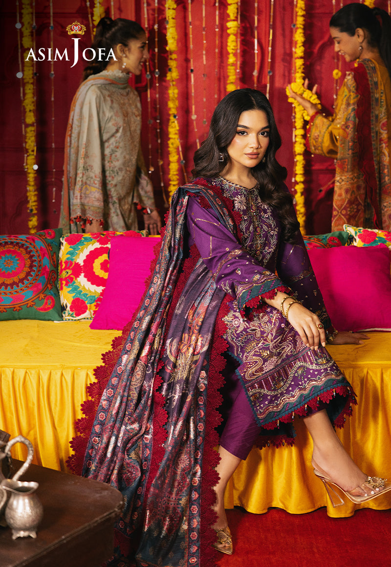 AJRA-22 EMBROIDERED JACQUARD 3 PCS