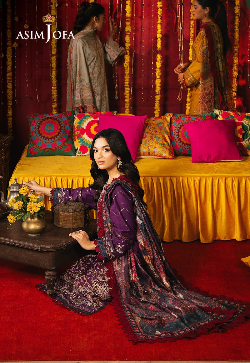 AJRA-22 EMBROIDERED JACQUARD 3 PCS