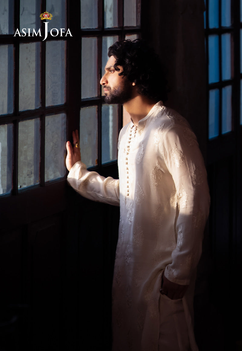 AJMS-24 EMBROIDERED RAW SILK 3 PCS
