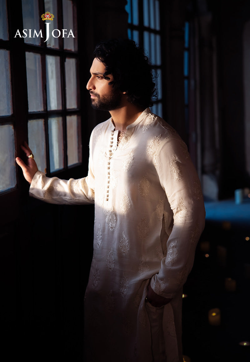 AJMS-24 EMBROIDERED RAW SILK 3 PCS