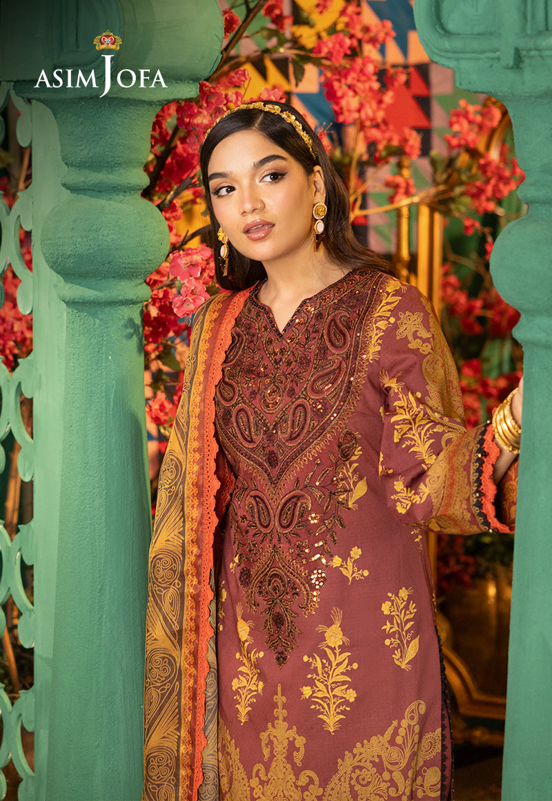 AJRA-04 EMBROIDERED JACQUARD 3 PCS