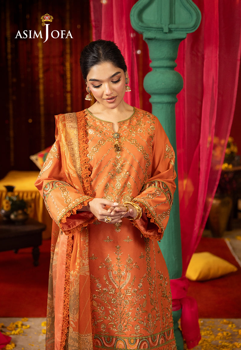 AJRA-14 EMBROIDERED LAWN  3 PCS