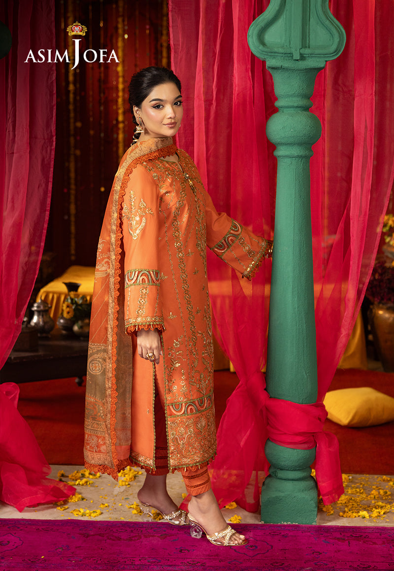 AJRA-14 EMBROIDERED LAWN  3 PCS