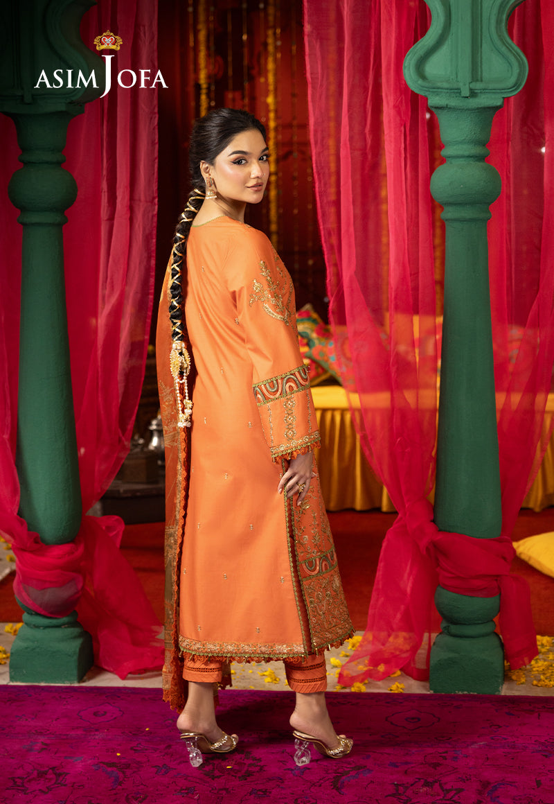 AJRA-14 EMBROIDERED LAWN  3 PCS