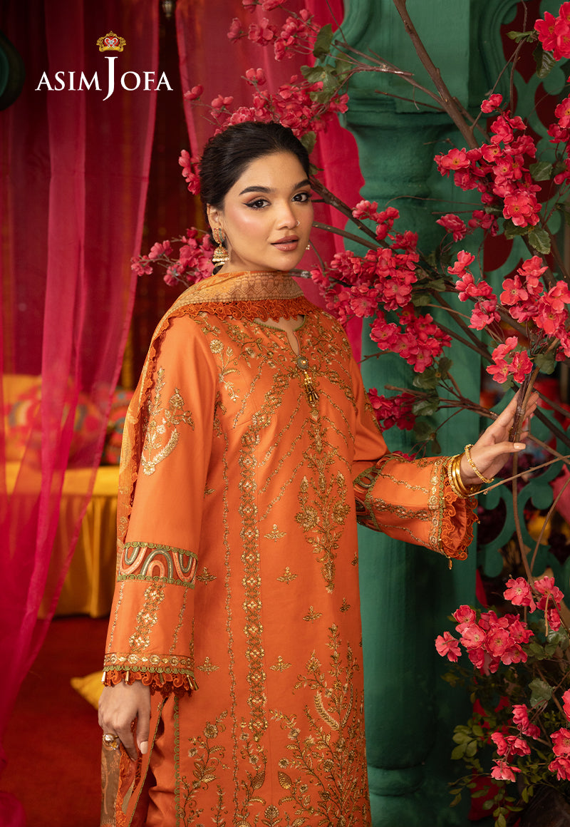 AJRA-14 EMBROIDERED LAWN  3 PCS