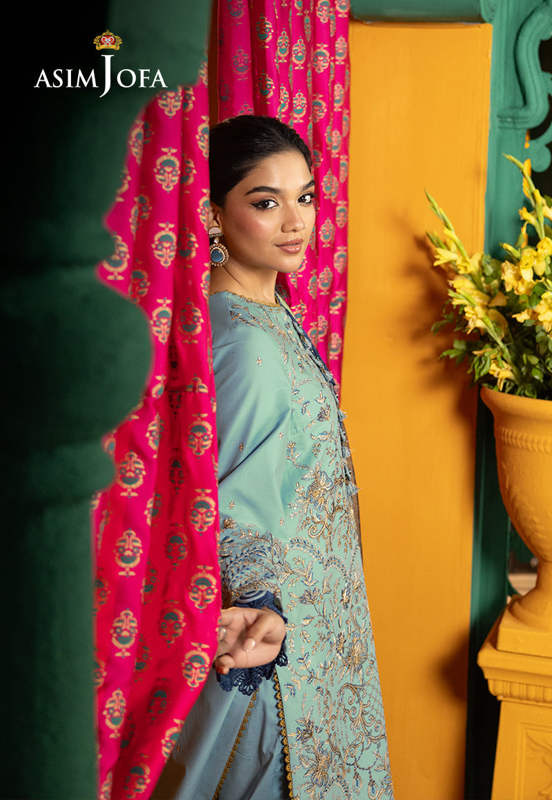 AJRA-12 EMBROIDERED LAWN 3 PCS