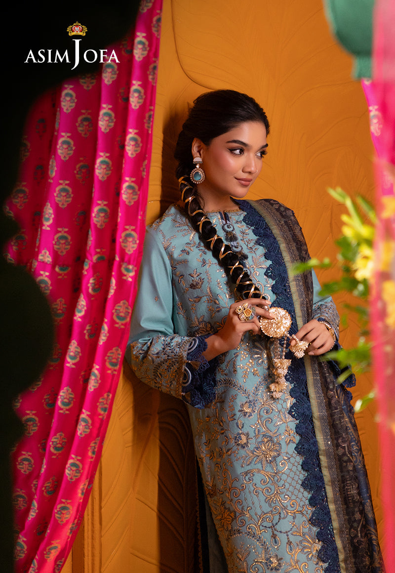AJRA-12 EMBROIDERED LAWN 3 PCS