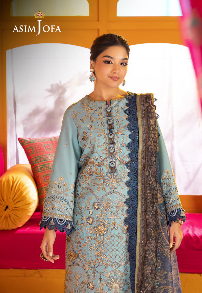 AJRA-12 EMBROIDERED LAWN 3 PCS