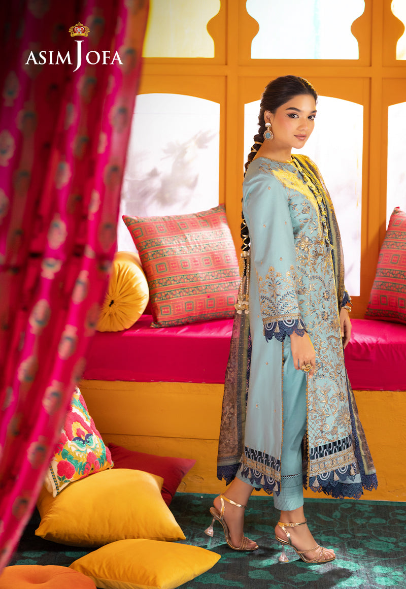 AJRA-12 EMBROIDERED LAWN 3 PCS