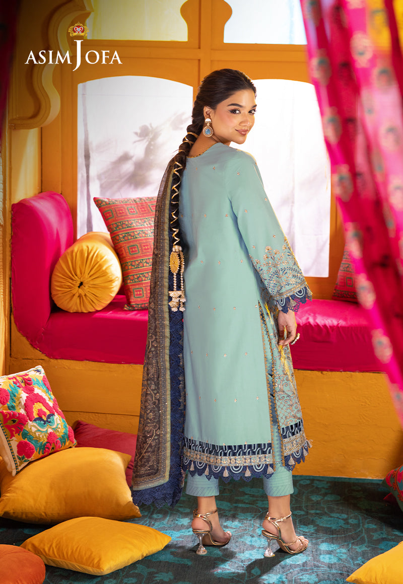AJRA-12 EMBROIDERED LAWN 3 PCS