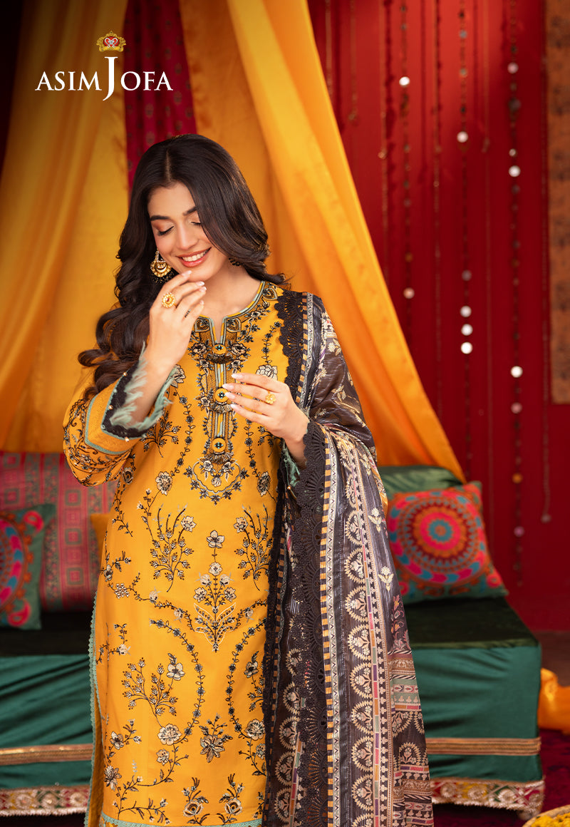 AJRA-07 EMBROIDERED LAWN  3 PCS
