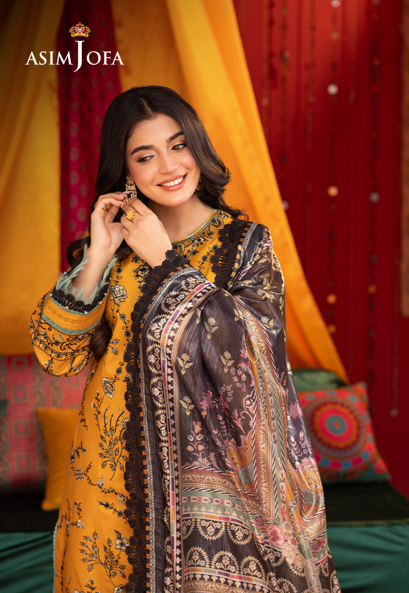 AJRA-07 EMBROIDERED LAWN  3 PCS