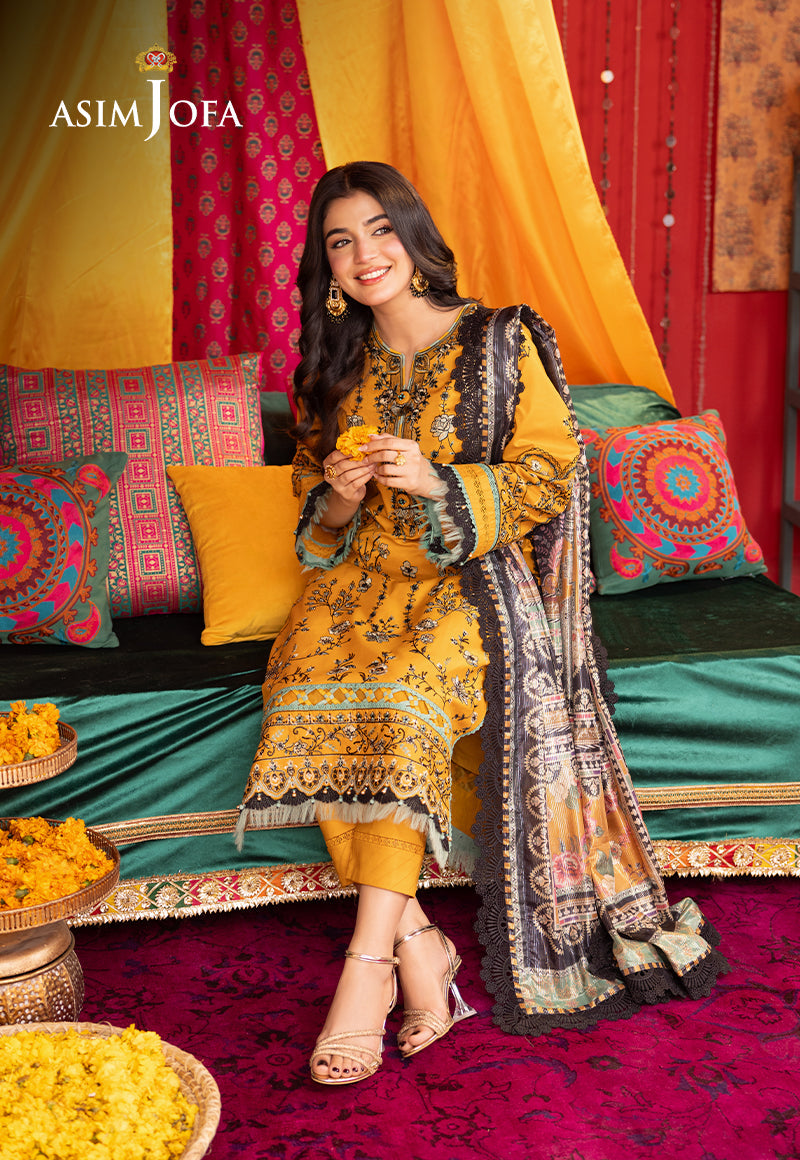 AJRA-07 EMBROIDERED LAWN  3 PCS