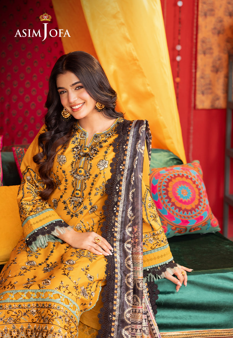 AJRA-07 EMBROIDERED LAWN  3 PCS