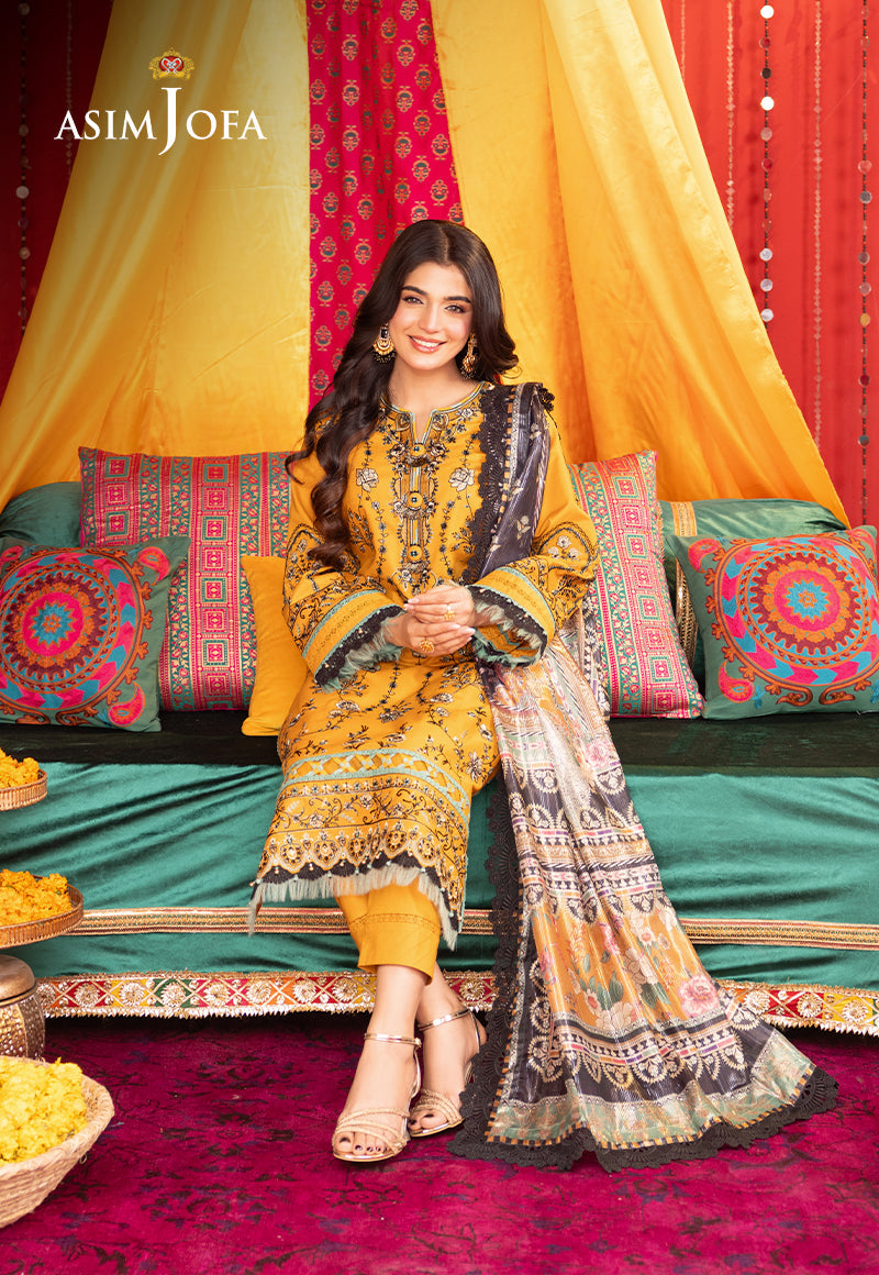 AJRA-07 EMBROIDERED LAWN  3 PCS