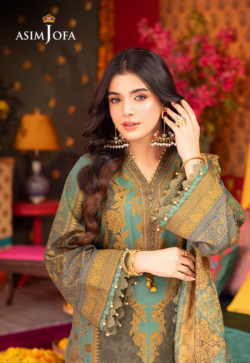 AJRA-06 EMBROIDERED LAWN 3 PCS