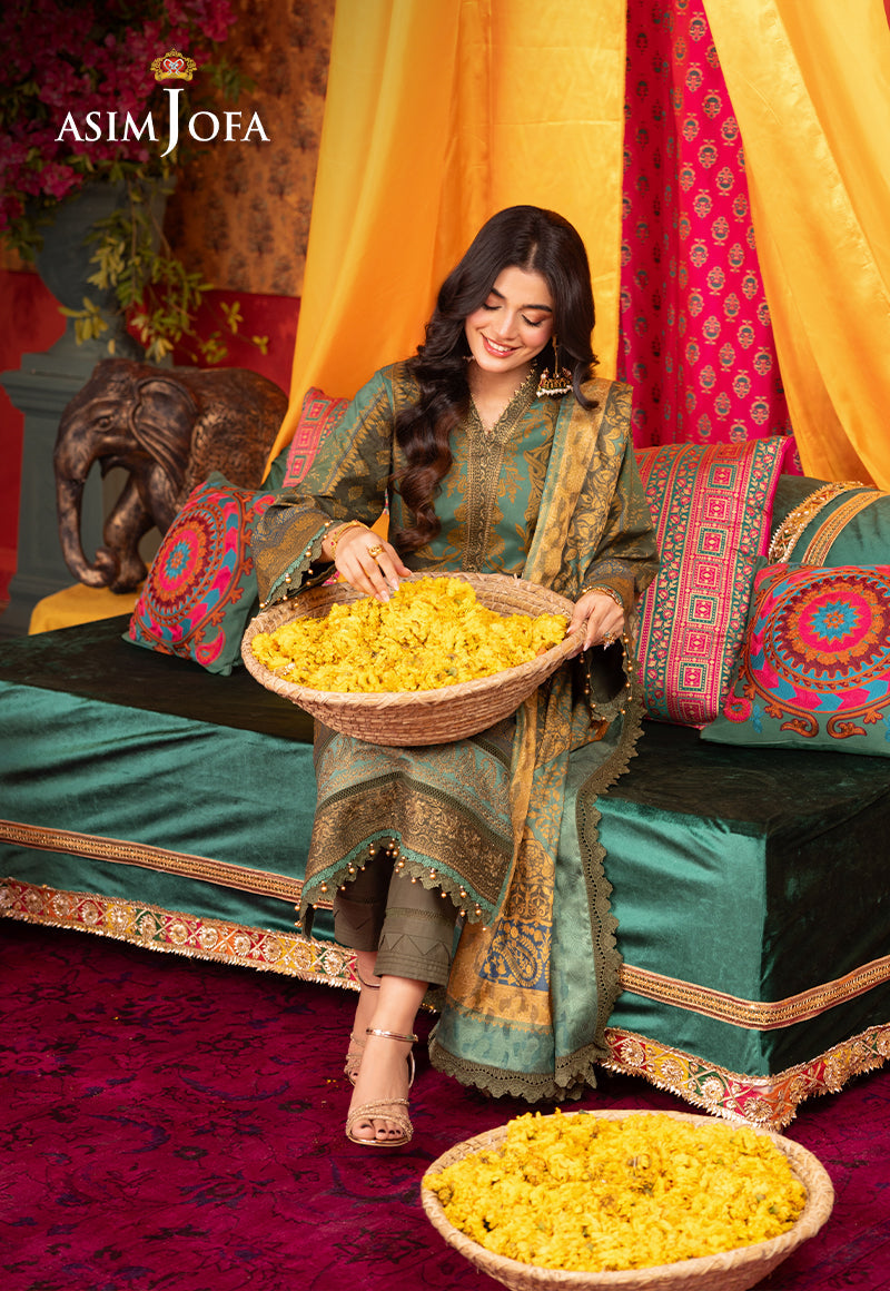 AJRA-06 EMBROIDERED LAWN 3 PCS