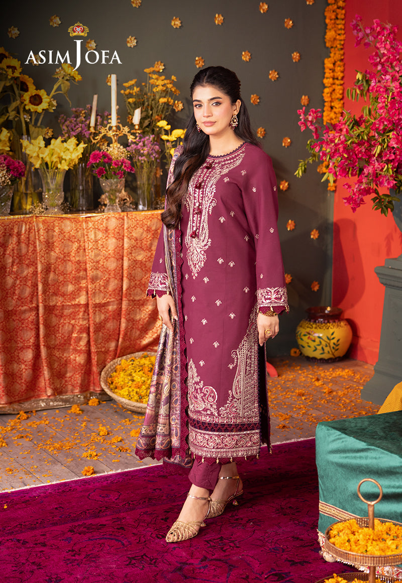 AJRA-08 EMBROIDERED LAWN 3 PCS