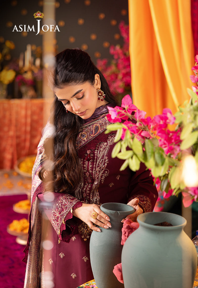AJRA-08 EMBROIDERED LAWN 3 PCS