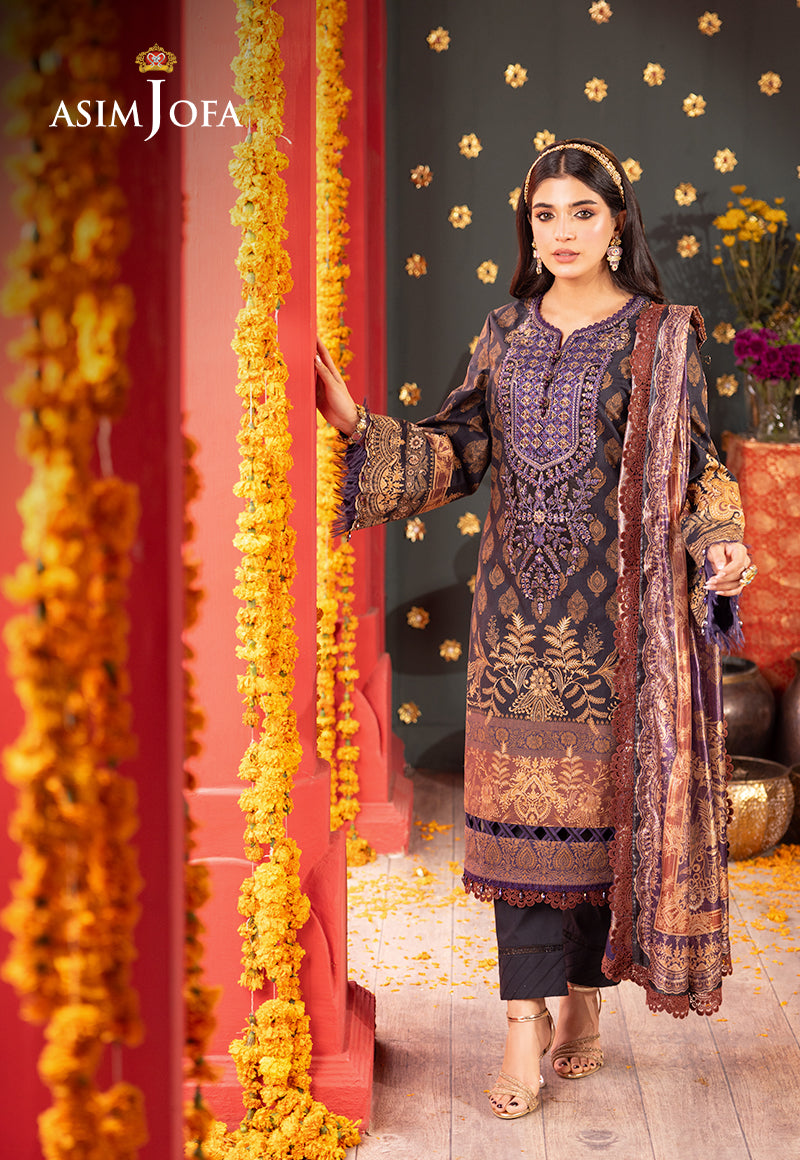 AJRA-01 EMBROIDERED JACQUARD 3 PCS