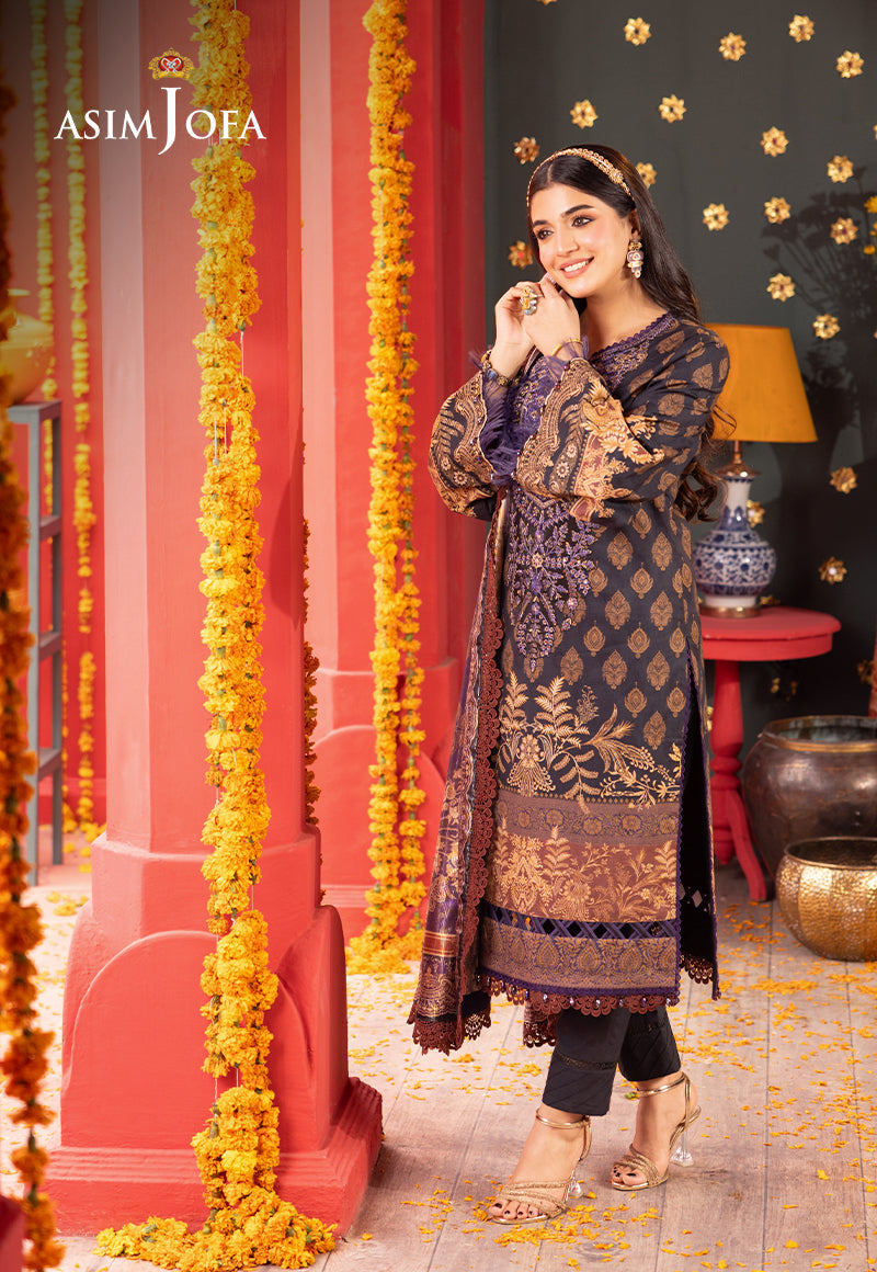 AJRA-01 EMBROIDERED JACQUARD 3 PCS