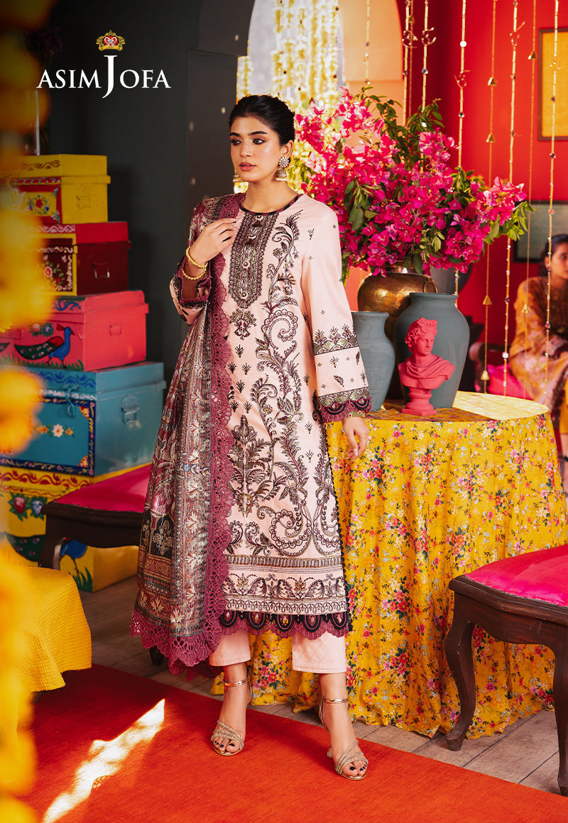 AJRA-29 EMBROIDERED JACQUARD 3 PCS