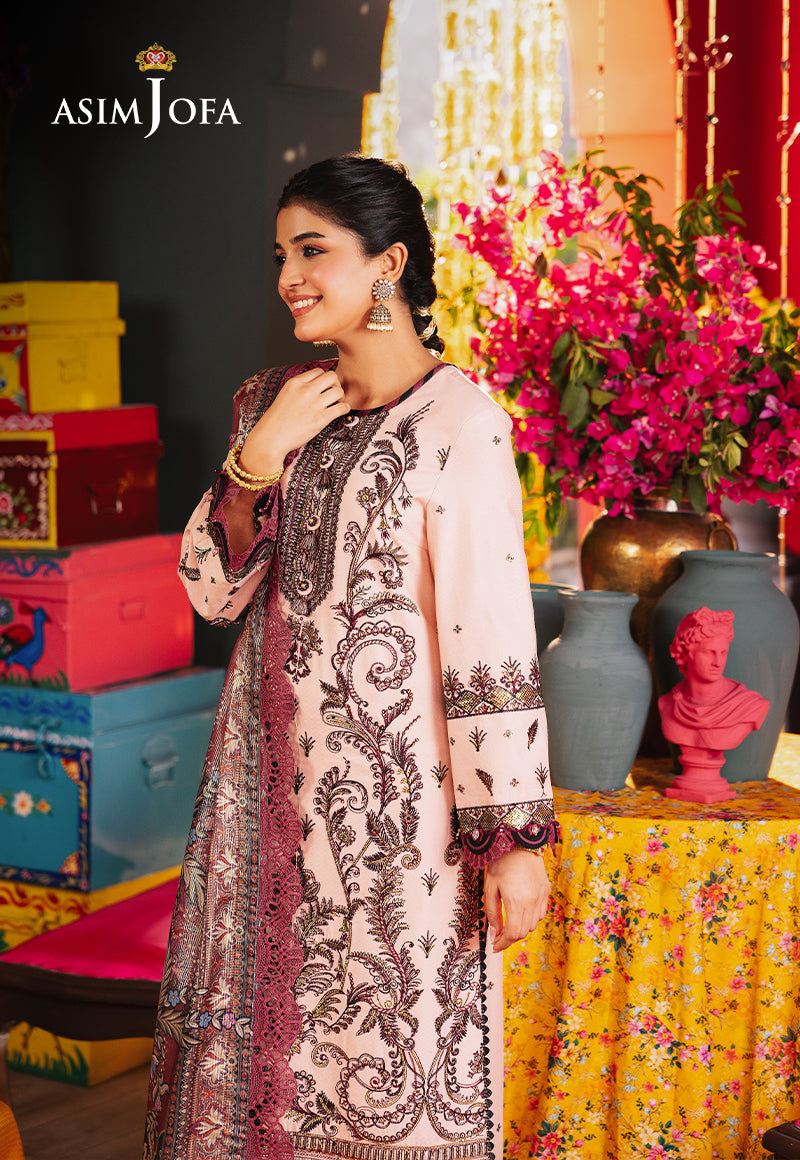 AJRA-29 EMBROIDERED JACQUARD 3 PCS